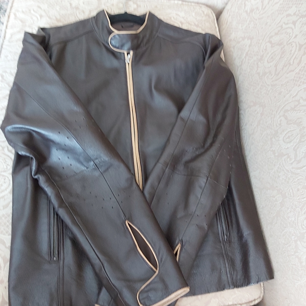 Jacket leather - Picture 3 of 16